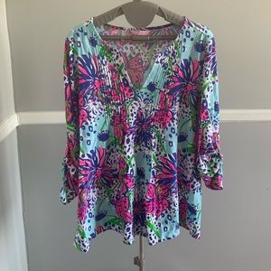 Lily Pulitzer 3/4 sleeve blouse